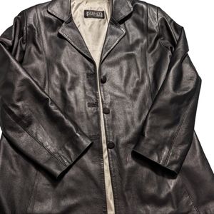 VINTAGE Versace Women's leather coat